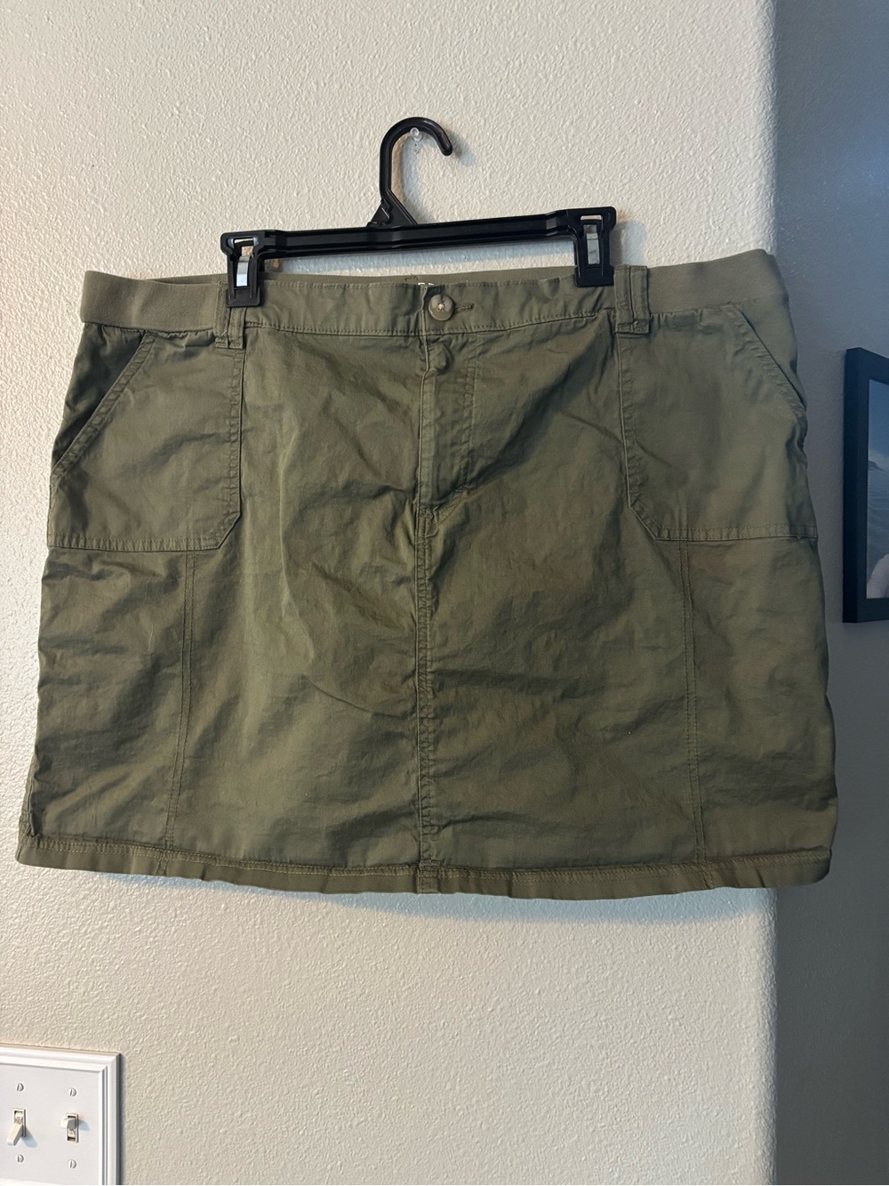 Riders by Lee Olive Green Utility Skort Plus Size 22M